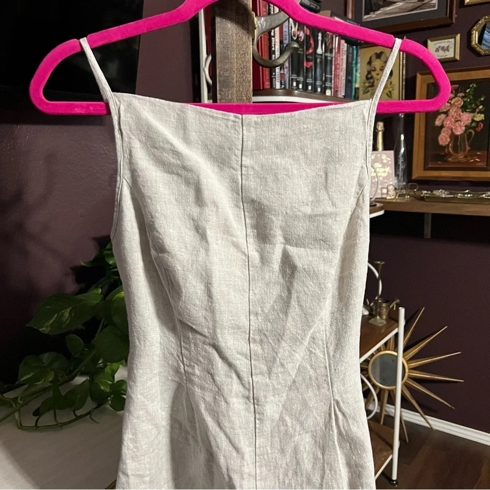 Reformation Overland Linen Jumpsuit Size 2